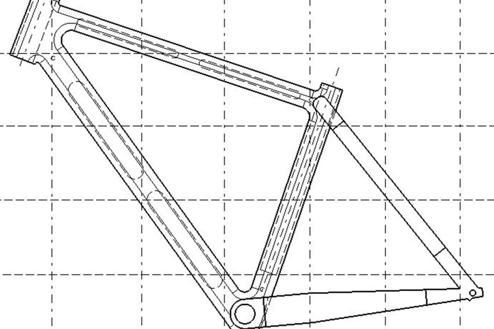 
				Carsten Levermanns zeichnete sich einen eigenen Plan, um den Rahmens seines Rads aus Holz zu bauen

			