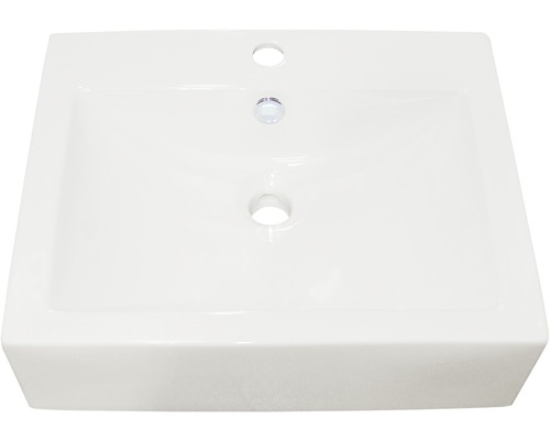 Aufsatzwaschbecken Sanotechnik eckig 52x43 cm weiß