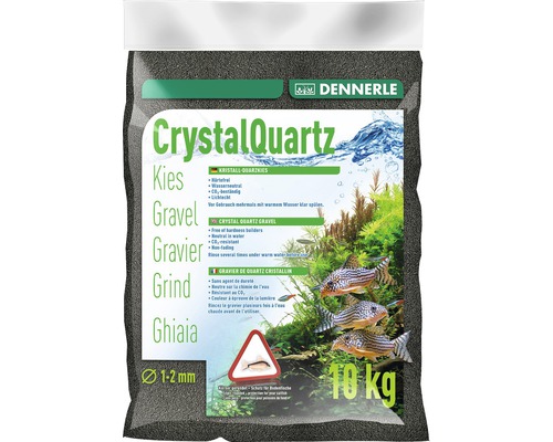 Kristall-Quarzkies Dennerle 10 kg, diamantschwarz