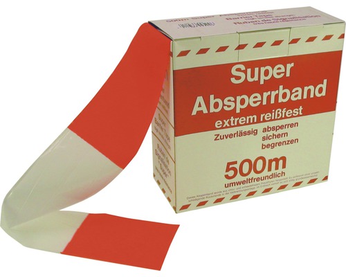 Absperrband Rot/Weiß 500 m, 80 mm-0