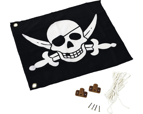 Flagge axi Pirat mit Hebezug System