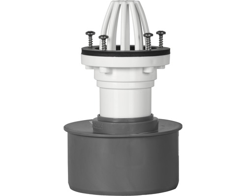 Wolfa Entwässerungsanschluss NW100 mit Rückflussverhinderer für Druckwasserdichte Lichtschächte-0