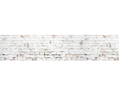 Küchenrückwand mySpotti splash White Bricks 2800x600x0,2 mm