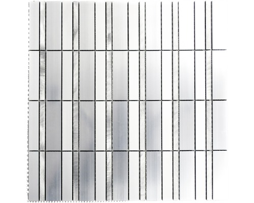 Aluminiummosaik ALF D202F 30,0x30,0 cm silber