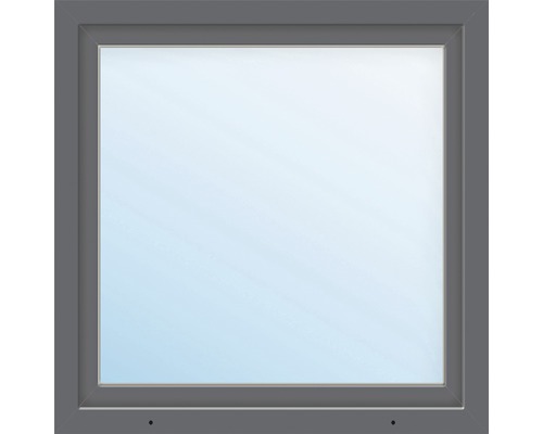 Kunststofffenster ARON Basic weiß/anthrazit 1000x1000 mm DIN Links