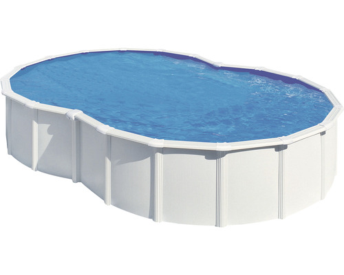 Aufstellpool Stahlwandpool-Set Gre Dream-Pool achteckig 500x340x120 cm inkl. Sandfilteranlage, Einbauskimmer, Leiter, Filtersand & Anschlussschlauch