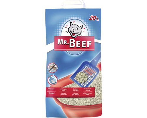 Katzenstreu, Mr.Beef Bentonit, 20 Liter