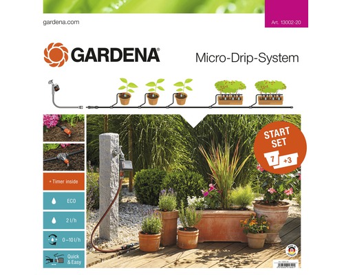  Bewässerungsset GARDENA Micro-Drip für Terrassen und Balkone 