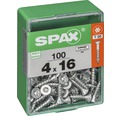 Spax Universalschraube Senkkopf Stahl gehärtet T 20, Holz-Vollgewinde 4x16 mm, 100 Stück