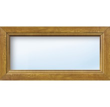 Kunststofffenster Festelement ARON Basic weiß/golden oak 1350x1050 mm (nicht öffenbar)-thumb-0