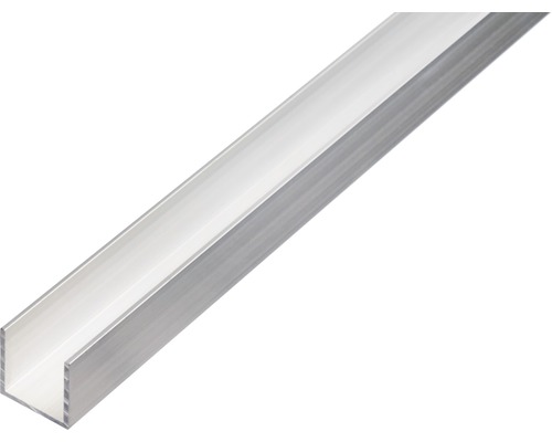 U-Profil Aluminium silber 25 x 25 x 2 mm 2,0 mm , 1 m