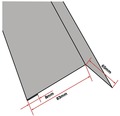 PRECIT Rinneneinhang für Trapezblech Magnelis® 2000 x 83 x 65 mm