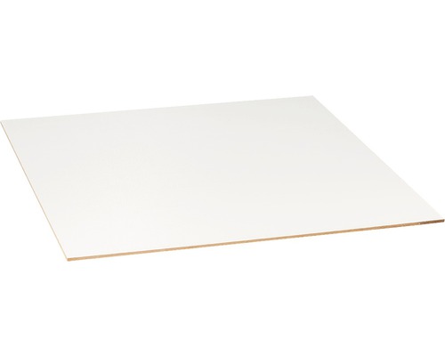 MDF Holzwerkstoff Platte 35 x 35 cm einseitig weiß beschichtet 