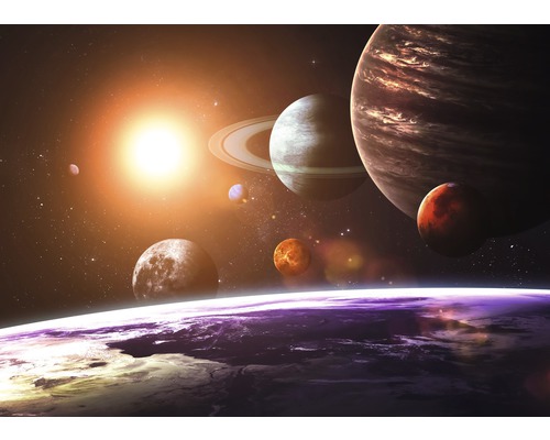Fototapete Vlies 18396 Solar System 7-tlg. 350 x 260 cm