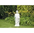 Gartenfigur Buddha H 91 cm, weiß