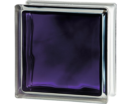 Glasbaustein brilly violett 19x19x8cm
