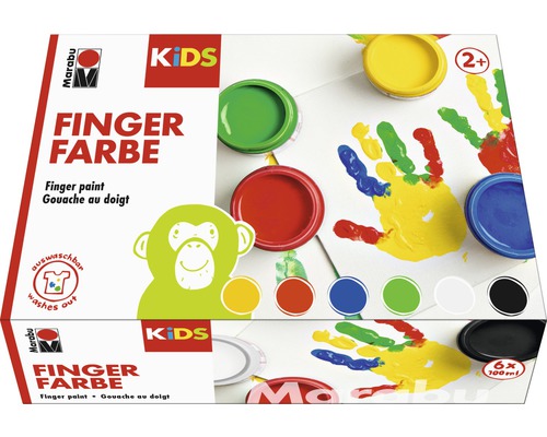 mara Kids Fingerfarbe 6er