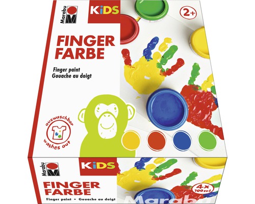 mara Kids Fingerfarbe , 4 x 100 ml