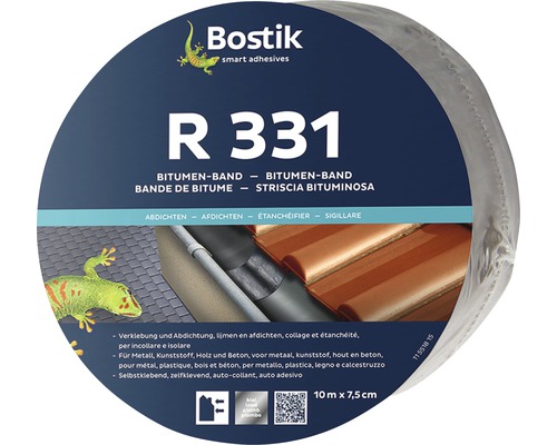 Bostik R 331 Bitumenband Blei selbstklebendes Dichtband 10 m x 7,5 cm