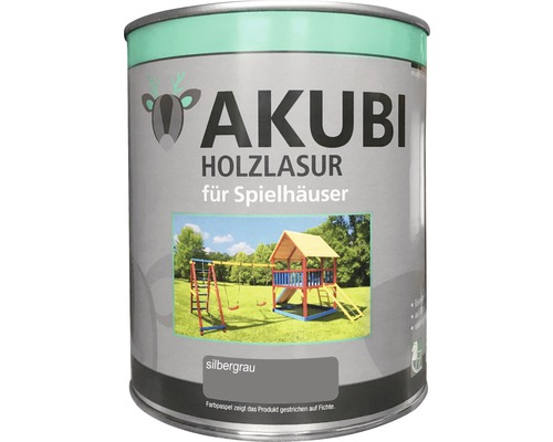 Holzlasur AKUBI 750 ml silbergrau