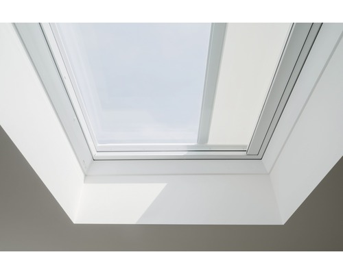 VELUX Hitzeschutzmarkise für Flachdachfenster MSG 090120 6090WL solarbetrieben weiß