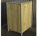 Mülltonnenbox HIDE Holz 210x80,7x115,2 cm natur