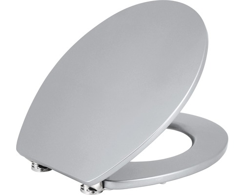 WC-Sitz Form & Style Metallic grey mit Absenkautomatik