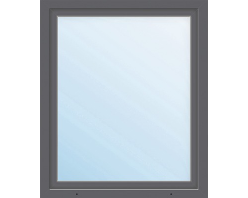 Kunststofffenster 1.Flg. ESG ARON Basic weiß/anthrazit 1200x1650 mm DIN Rechts
