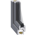 Kunststofffenster 2.Flg. ESG ARON Basic weiß/anthrazit 1050x1700 mm (1/3-2/3)