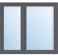 Kunststofffenster 2.Flg. ESG ARON Basic weiß/anthrazit 1400x1650 mm (1/3-2/3)