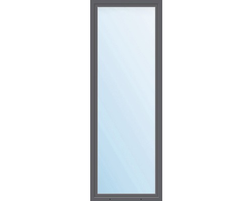 Kunststofffenster 1.Flg. ESG ARON Basic weiß/anthrazit 600x1650 mm DIN Rechts
