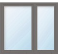 Kunststofffenster 2.Flg. ESG ARON Basic weiß/anthrazit 1450x1700 mm (2/3-1/3)