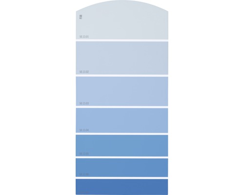 Farbmusterkarte F08 Farbwelt blau 21x10 cm-0