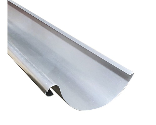 PRECIT Dachrinne Aluminium natur halbrund Weissaluminium RAL 9006 NW 125 mm 3000 mm