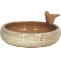 Vogeltränke Lafiora Keramik Ø 28 cm braun