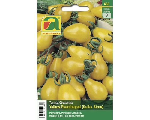Gemüsesamen Austrosaat Tomate 'Yellow Pearshaped' (Gelbe Birne)