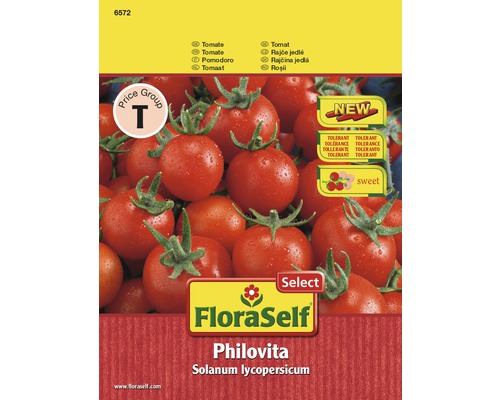 Gemüsesamen FloraSelf Select Tomate Philovita F1 krankheitsresistent