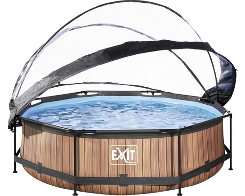 exit frame pool o 300 cm inkl abdeckung holz jetzt kaufen bei hornbach osterreich