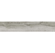 Feinsteinzeug Bodenfliese Limewood 23,3x120,0 cm grau matt-thumb-0
