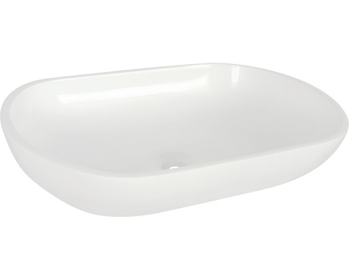 Aufsatzwaschbecken Differnz Ovalo oval 54x34 cm weiß