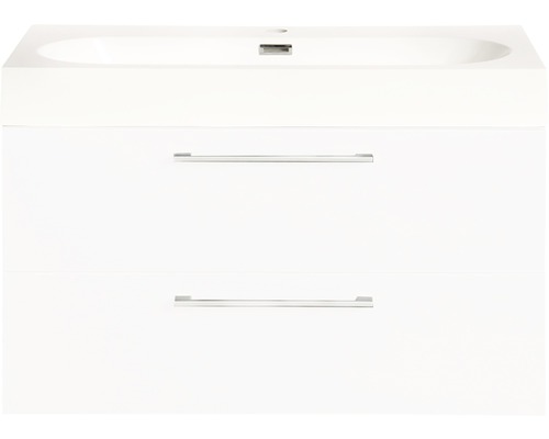Badmöbel-Set Differnz Somero 57x60x38 cm mit Waschbecken weiß