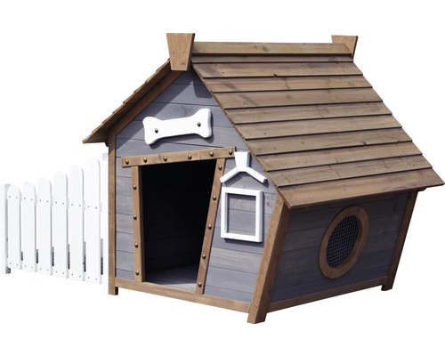 Hundehütte Porch mit Terrasse 146,3x90x96 cm