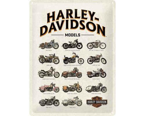 Blechschild Harley Models 30x40 cm-0