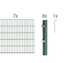 Doppelstabmatten-Set ALBERTS 6/5/6 1400 x 80 cm grün-thumb-0