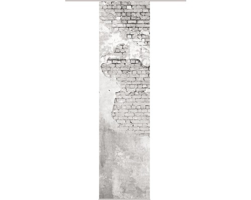Flächenvorhang Wallona Digitaldruck grau 60x245 cm-0