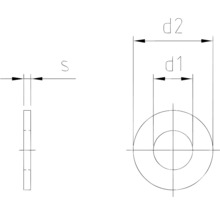 Türunterlegscheibe 13 mm vermessingt, 15 Stück-thumb-1