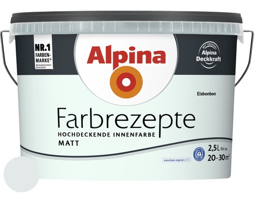 Alpina Wandfarbe Farbrezepte Eisbonbon 2,5 L