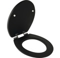 WC-Sitz Soft Touch schwarz mit Absenkautomatik