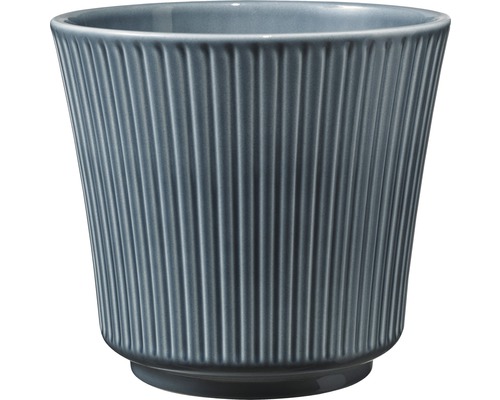 Übertopf Soendgen Delphi Keramik Ø 20 cm H 18 cm blaugrau glänzend