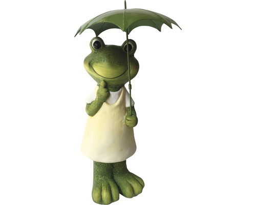Frosch mit grüne Schirm 19,8 x 18,6 x 46,8 cm